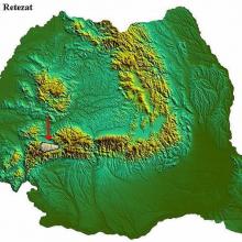 pohorie Retezat na mape Rumunska