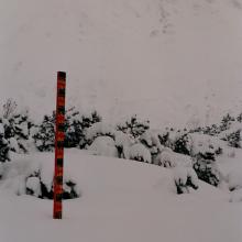 merač množstva snehu