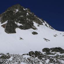 Mengusovský Volovec a lyžiar