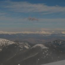 konečne výhľad na Vysoké Tatry, plávanie vo vlne vetra a snehu...